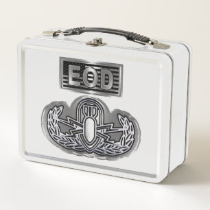 “Basic EOD” with Custom American Flag Metal Lunch Box