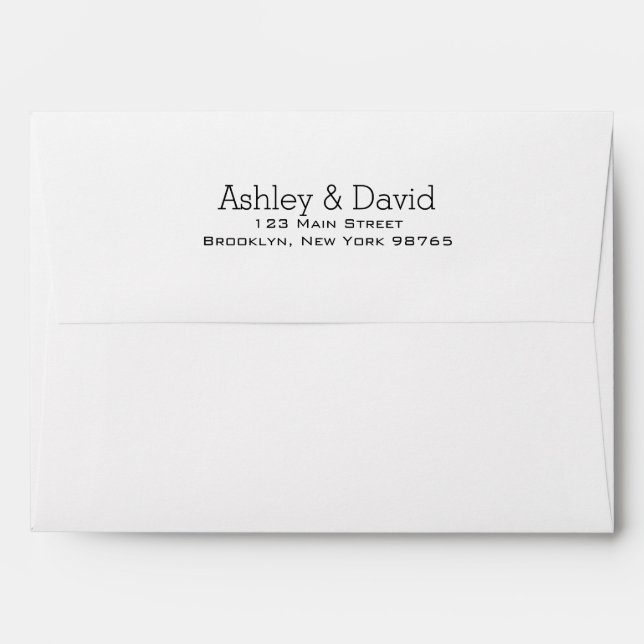 Basic Essential Invitation Envelope (Back (Top Flap))