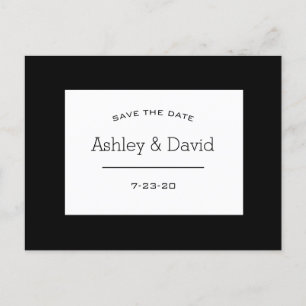 Basic Essential Save The Date Postcard