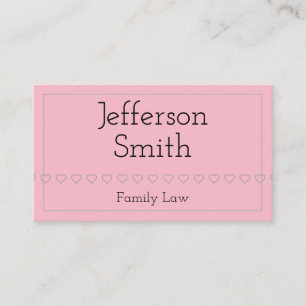 Basic Family Law Business Card