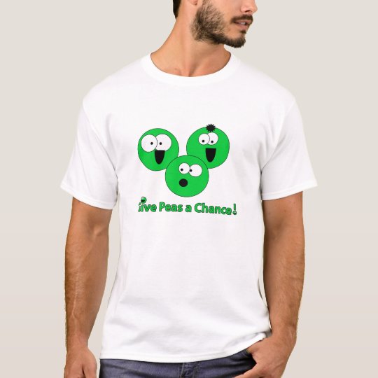 Basic "give peas a chance" Pea-shirt T-Shirt