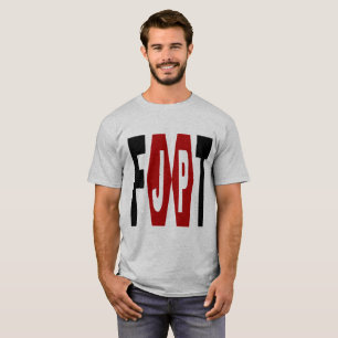Basic Gray Design JAPAN FOOT T-shirt