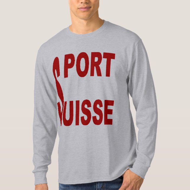 Basic Gray SPORT SWISS T-shirt (Front)