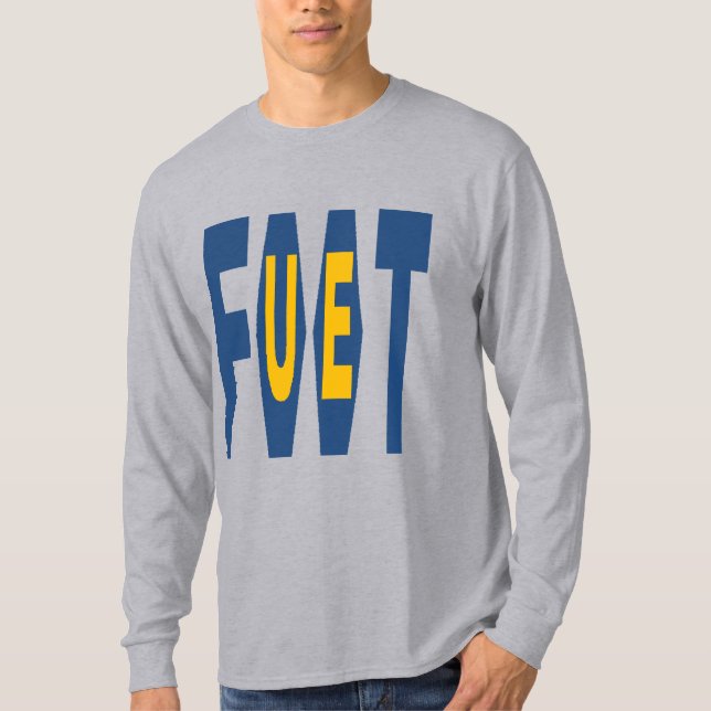 Basic gray T-shirt FOOT EUROPEAN UNION (Front)