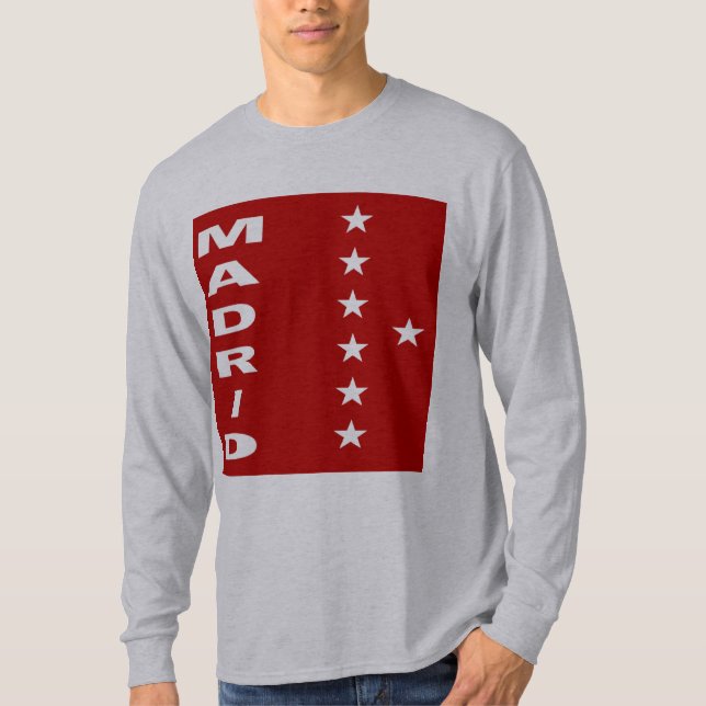 Basic Gray T-shirt MADRID 7 STAR (Front)