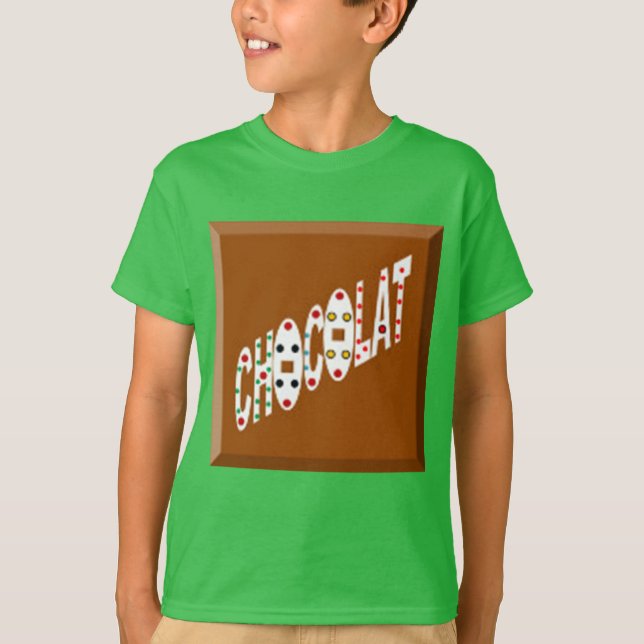 Basic green clover T-shirt CHOCOLAT BONBONS (Front)