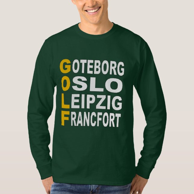 Basic green shirt New Design GOLF EUROPE (Front)