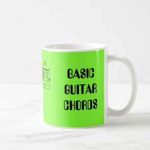 BASIC GUITAR CHORDS COFFEE MUG