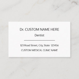 Basic, Health Care Specialist Business Card