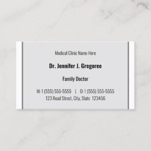 Basic Healthcare Specialist Business Card
