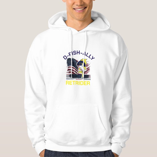 Basic Hooded Sweatshirt D-FISH-ALLY RETRIDER (Front)