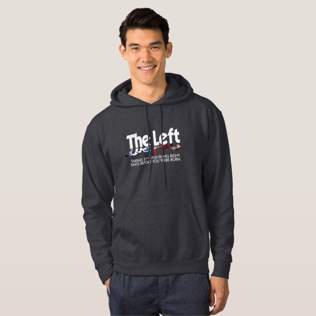 Basic Hooded Sweatshirt - The Left, Defined... (Front Full)
