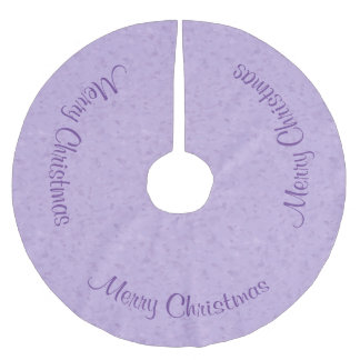 Basic Lavender Brushed Polyester Tree Skirt