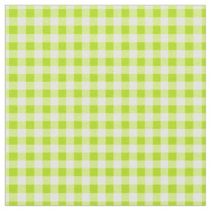Basic Lime Green Gingham Fabric