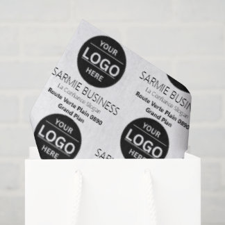Basic Logo Custom Bag, Business or Shop Tote Bag Tissue Paper