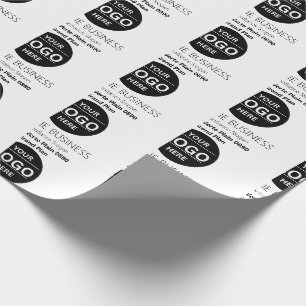 Basic Logo Custom Bag, Business or Shop Tote Bag Wrapping Paper