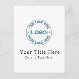 Basic Logo Custom Postcard