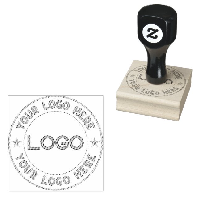 Basic Logo Custom Rubber Stamp (Stamped)