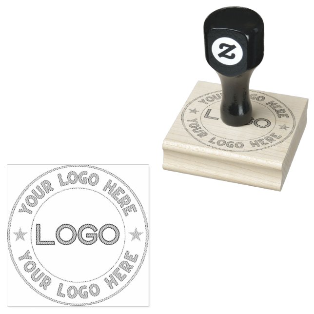 Basic Logo Custom Rubber Stamp (Stamped)