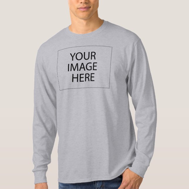 Basic Long Sleeve: Grey T-Shirt (Front)