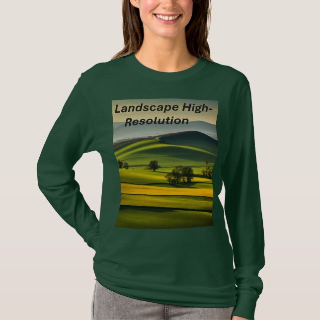 Basic Long Sleeve T-Shirt – High-Resolution Minima (Front)