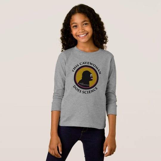 Basic Long Sleeve T-Shirt: Science Smart Cavewoman T-Shirt