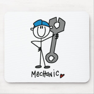 Basic Mechanic T-shirts and Gifts Mouse Mat