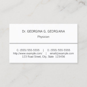 Basic, Medical Specialist Business Card