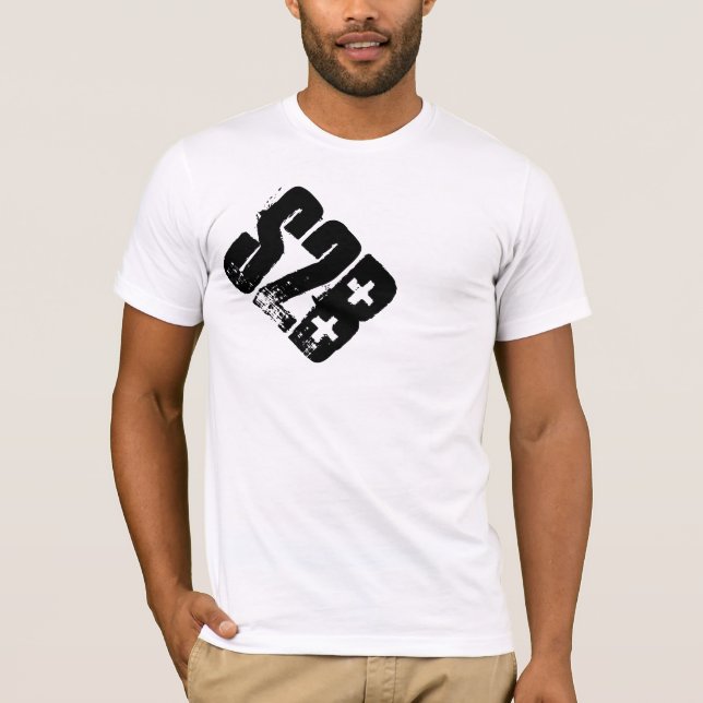 basic men's tee with large s2b logo (Front)
