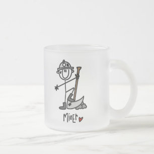 Basic Miner T-shirts and Gifts Frosted Glass Coffee Mug