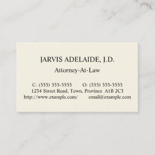Basic, Minimal, & Plain Business Card