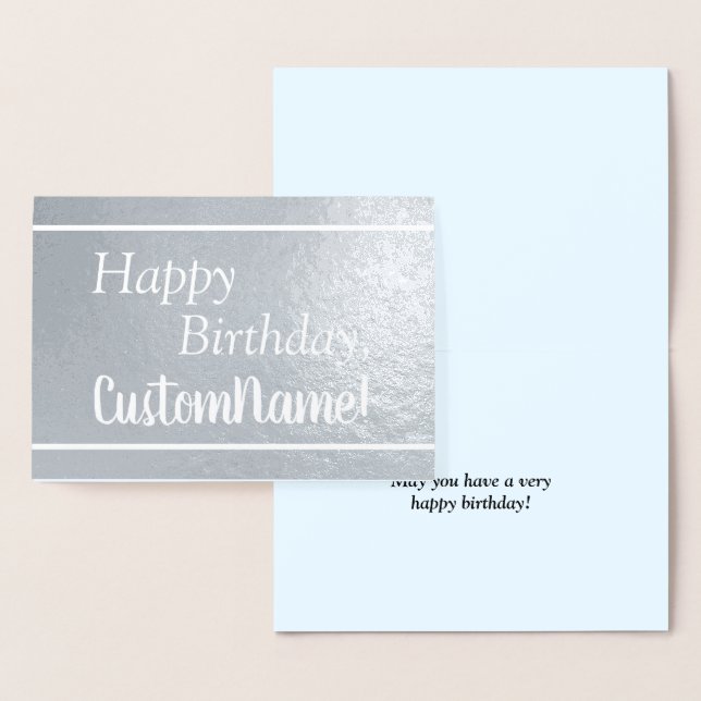 Basic, Minimal & Simple "Happy Birthday" Card (Display)