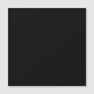Basic Minimal Solid Black Magnetic Invitation