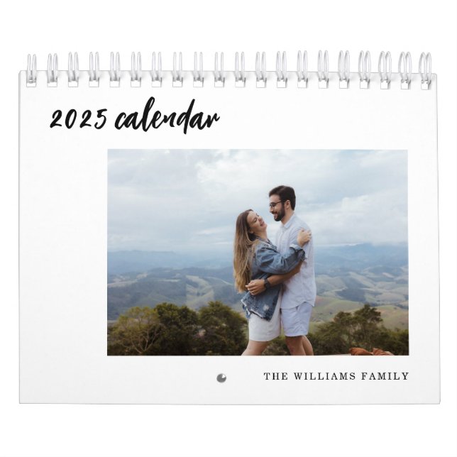 Basic Minimalist Custom Photo Calendar with Notes (Cover)