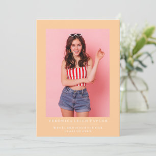 BASIC MINIMALIST PHOTO GRADUATION ANNOUNCEMENT