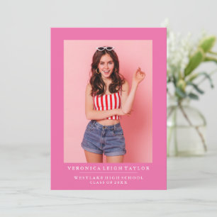 BASIC MINIMALIST PHOTO GRADUATION ANNOUNCEMENT