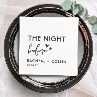 Basic Minimalist Simple Modern Rehearsal Dinner Napkin