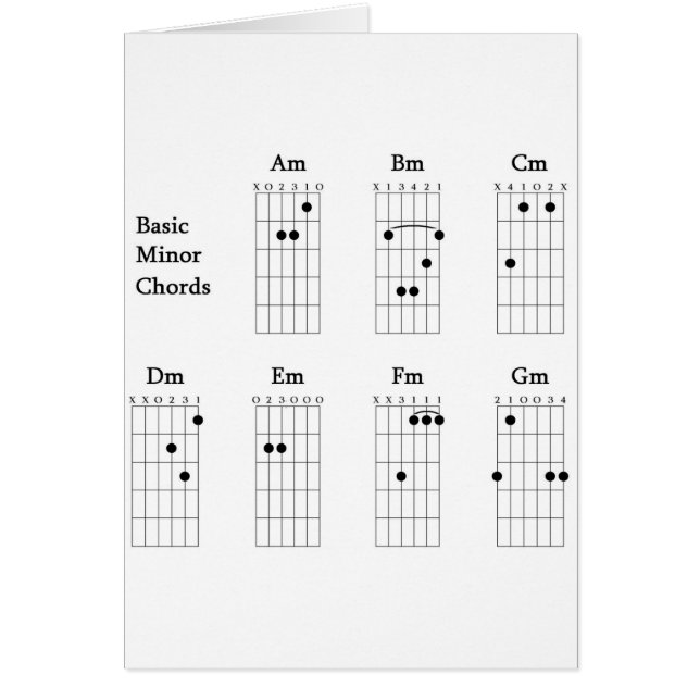 Basic Minor Chords (Front)