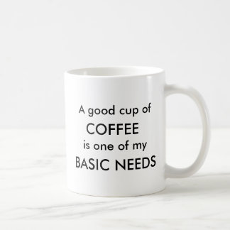 BASIC NEEDS COFFEE MUG