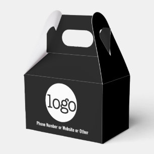 Basic Office Business Logo Text - black Favour Box