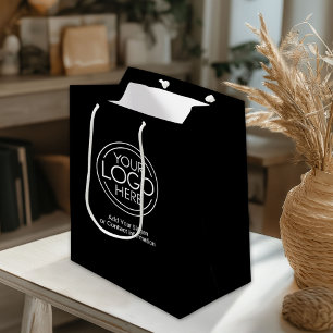 Basic Office Business Logo with Contact Info Medium Gift Bag