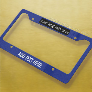 Basic Office or Business Address Label Licence Plate Frame