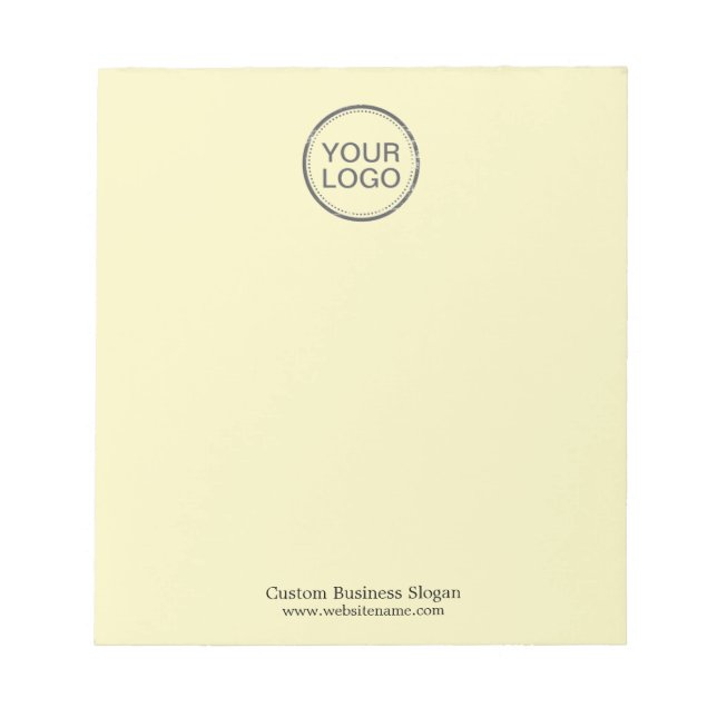 Basic Office Or Business Company Logo Notepad (Front)