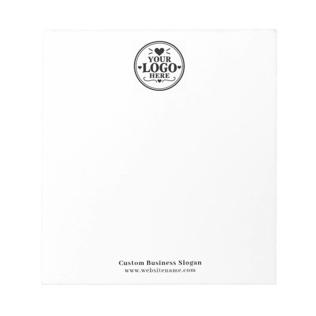 Basic Office Or Business Company Logo Notepad (Front)