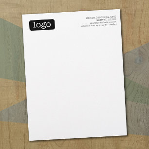 Basic Office or Business Logo Notes Custom Letterhead