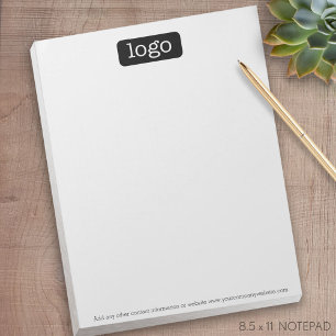 Basic Office or Business Logo or photo Notepad