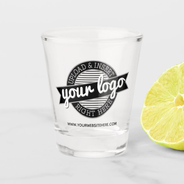 Basic Office or Business Logo Shot Glass (Front)