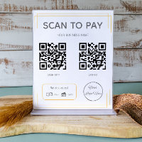 Basic orange 2 QR code simple business scan to pay