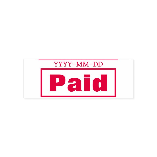 Basic "Paid" Rubber Stamp (Design)
