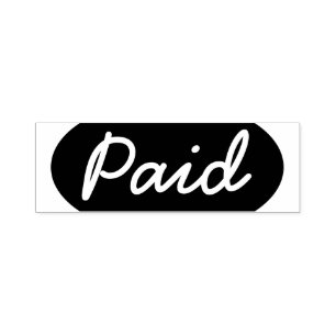 Basic "Paid" Rubber Stamp